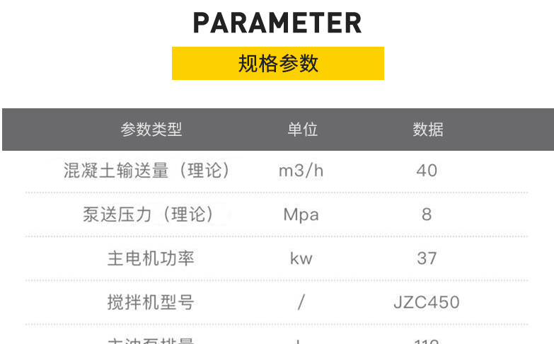 便宜的滾筒式混凝土攪拌拖泵參數表